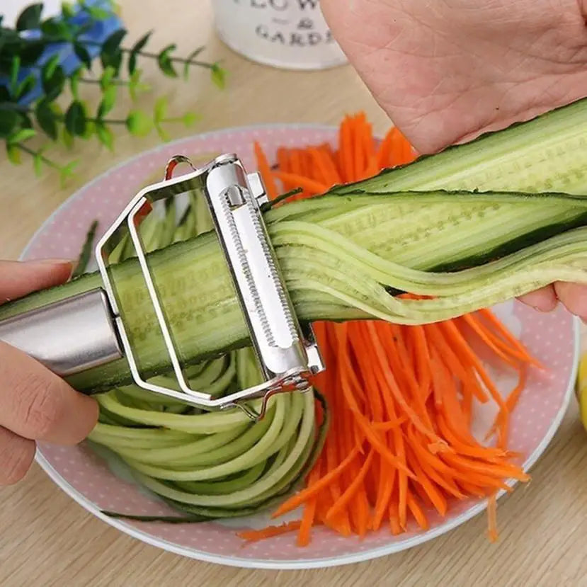 Éplucheur de fruits et légumes en acier inoxydable